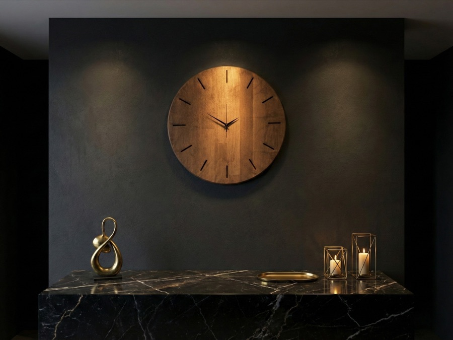 Ahşap duvar saati — mekanizma ve montaj